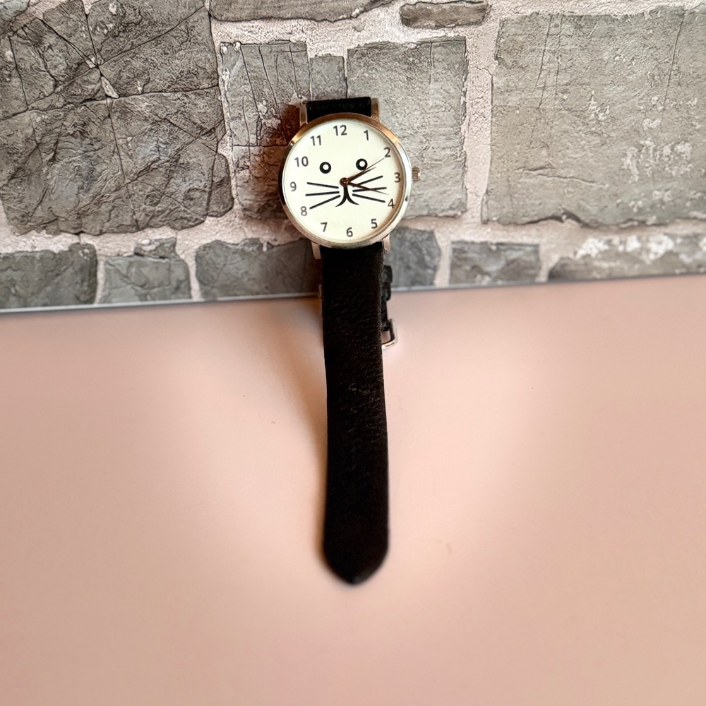 Classic Black Leather Watch